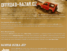 Tablet Screenshot of offroad-bazar.cz